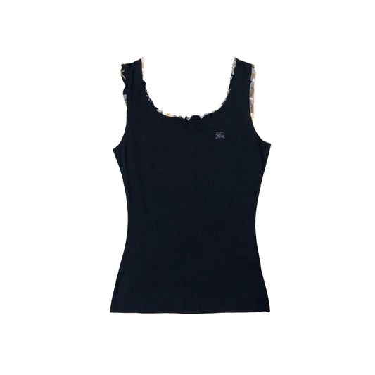 burberry nova ruffle tank top