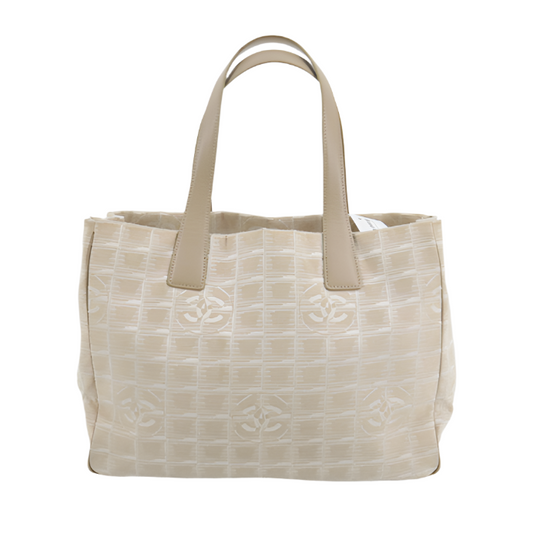 Chanel Light Beige Travel Line Tote Bag
