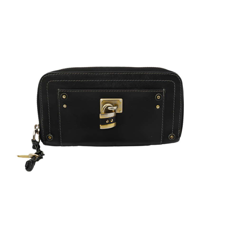 ずっと気になってた chloé black paddington wallet clutch – Cosmopolitan Vintage 小物