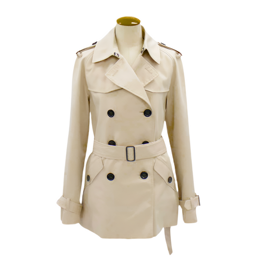 coach chic beige vintage trench coat