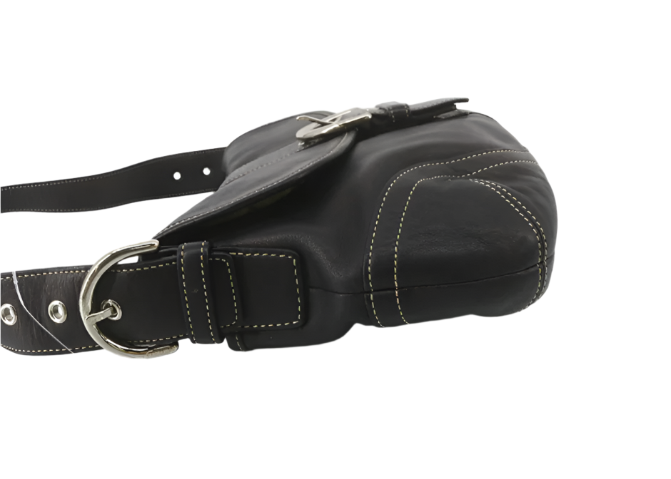 coach soho signature black bag