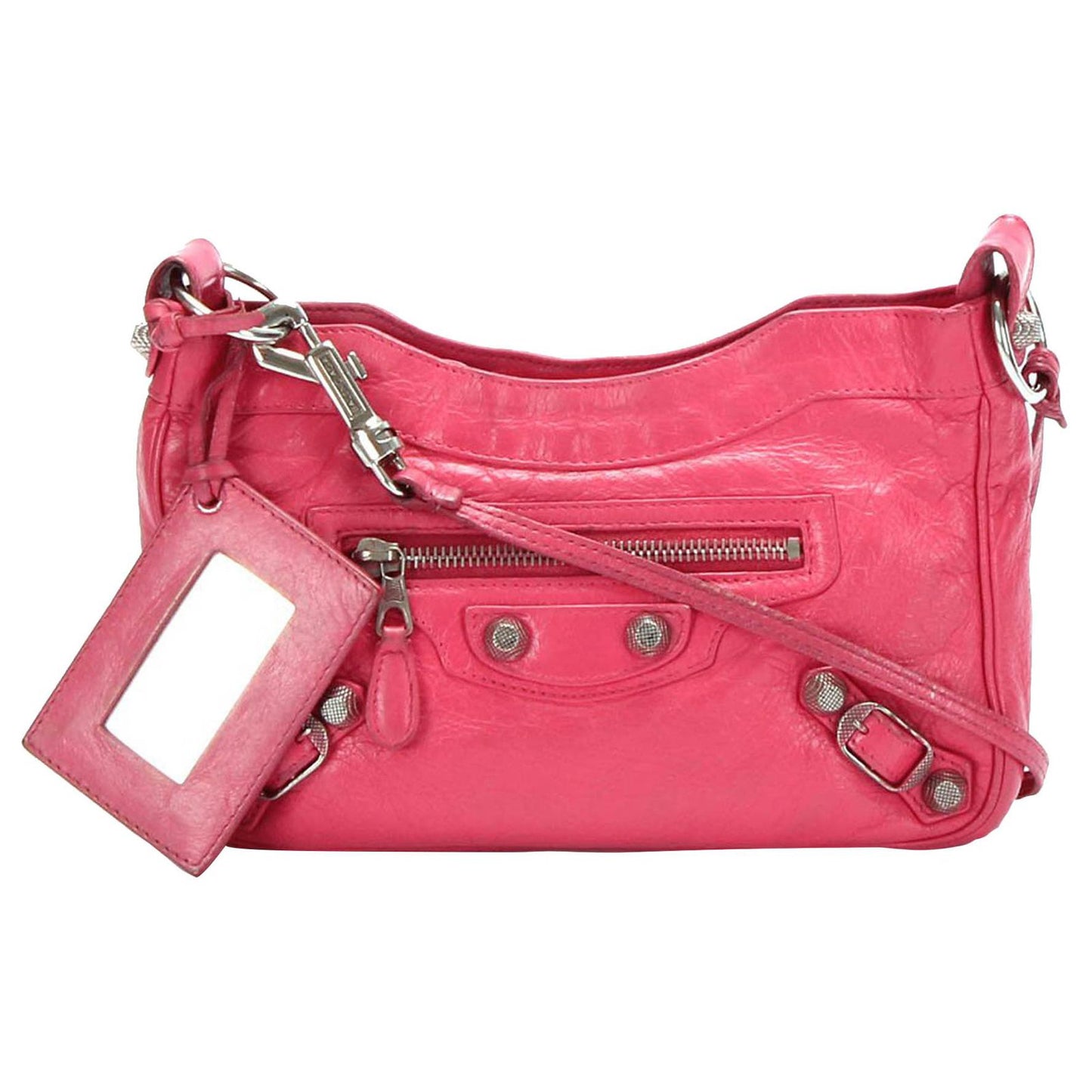 Balenciaga Pink Motocross Giant Classic Hip Bag