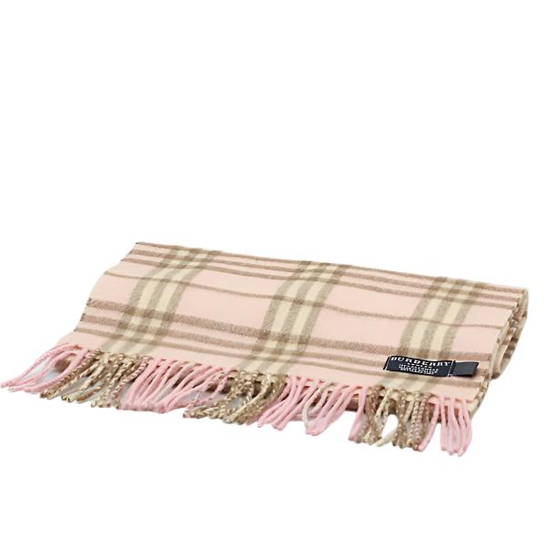 Burberry Classic Plaid Light Pink Fall Scarf