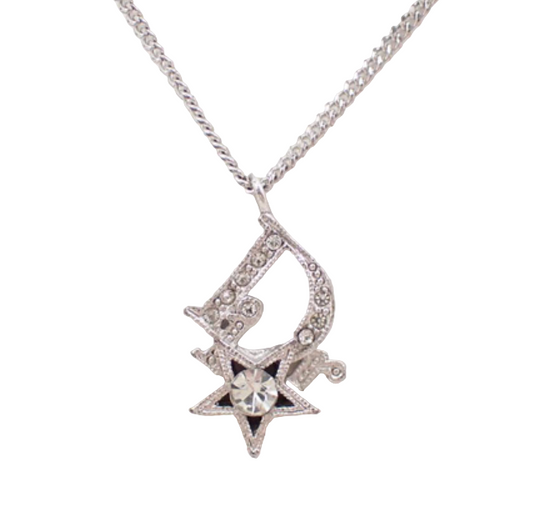 dior vintage star detail necklace