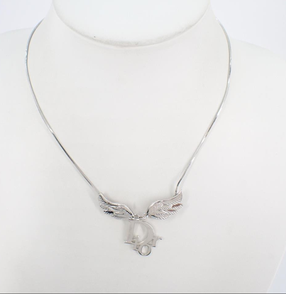 christian dior rare angel wings necklace