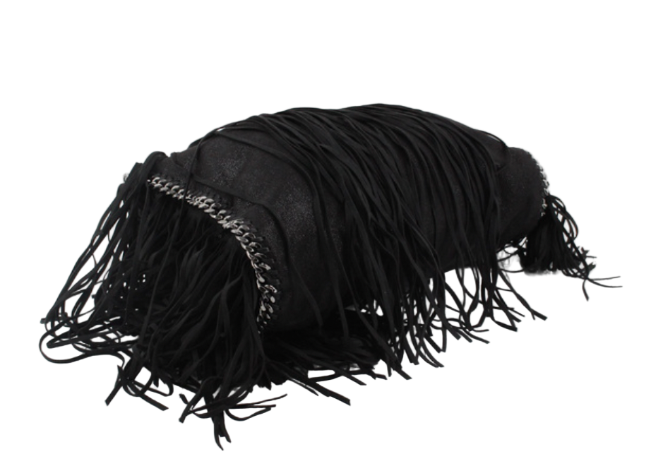 Stella McCartney Pre-Loved Black Mini with Fringe details