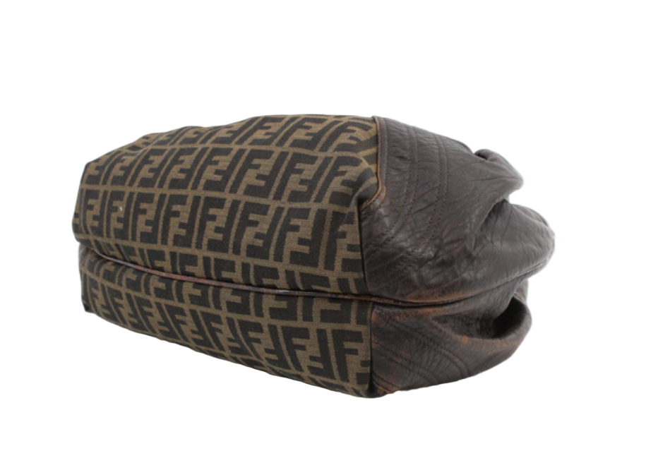 fendi vintage tortoiseshell zucca 2000s spy bag