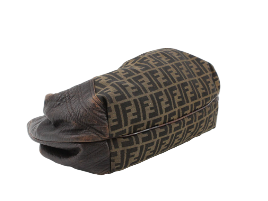 fendi vintage tortoiseshell zucca 2000s spy bag