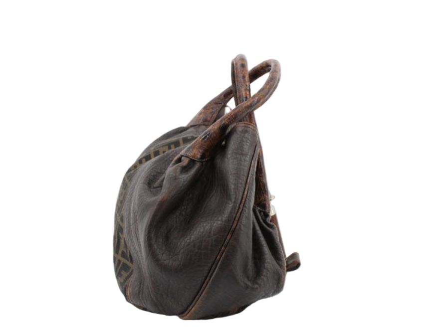 fendi vintage tortoiseshell zucca 2000s spy bag