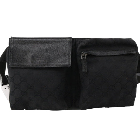 Gucci Black GG Waist Bag