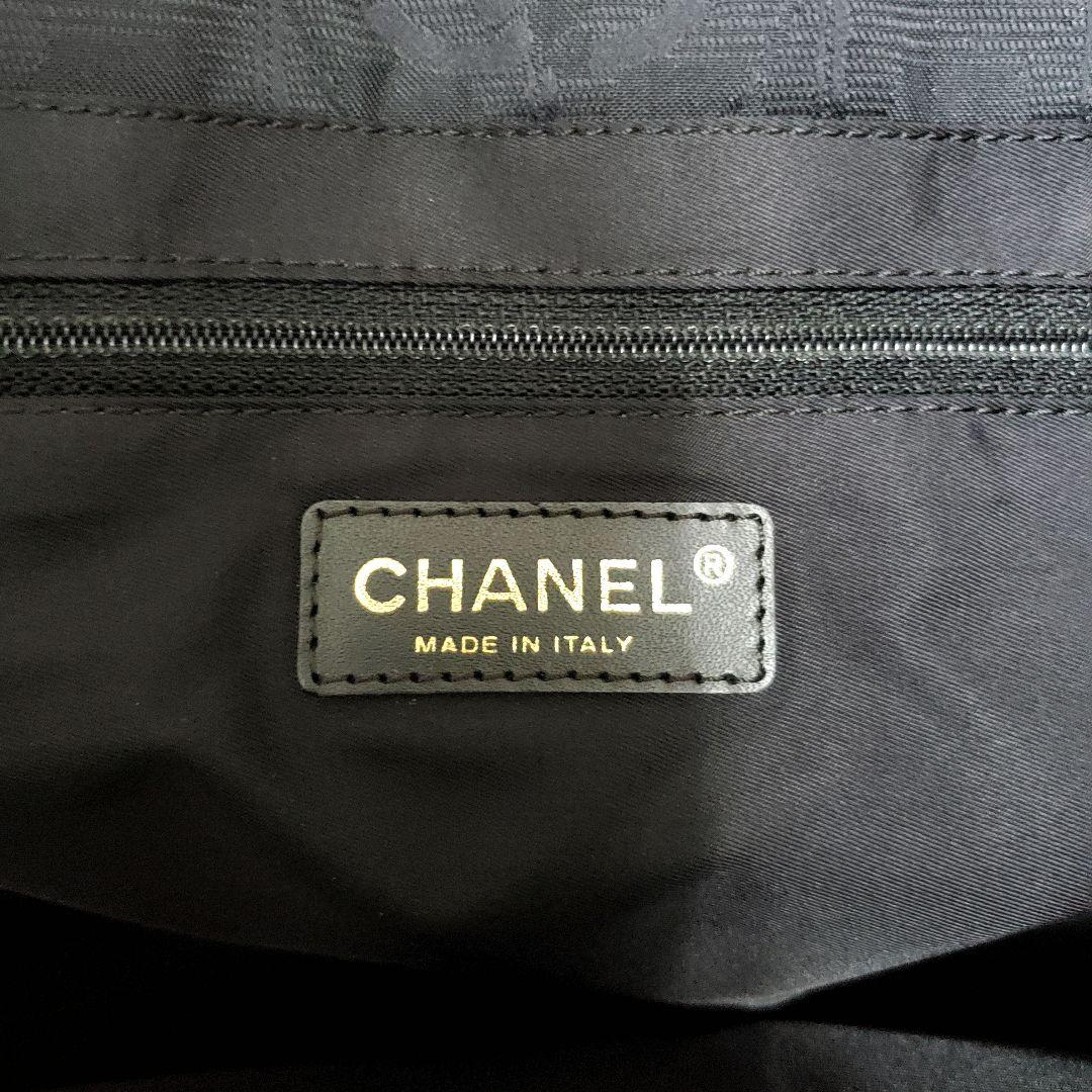 Chanel Black Travel Line Tote Bag