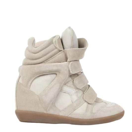 Isabel Marant Beige Bekett Wedge Sneakers (Size EU 38)