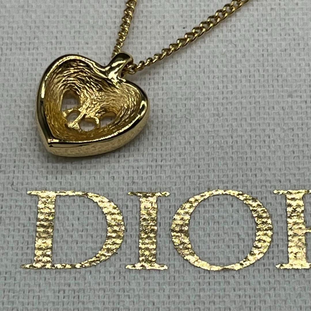 Christian Dior Rhinestone Heart Necklace & Earring Set