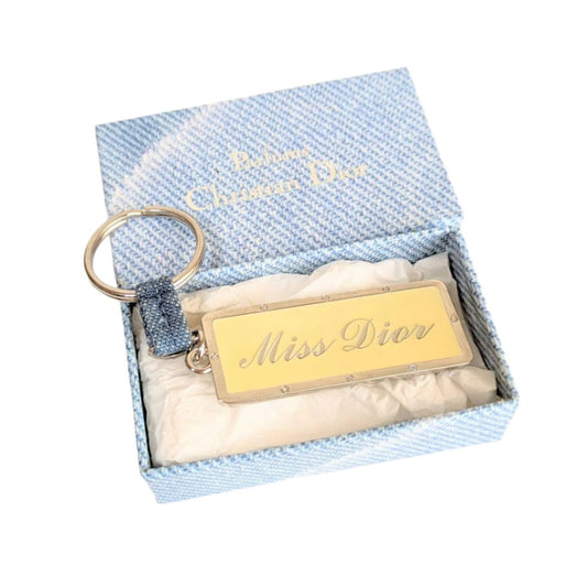 Christian Dior Vintage "Miss Dior" Bag Charm Keychain