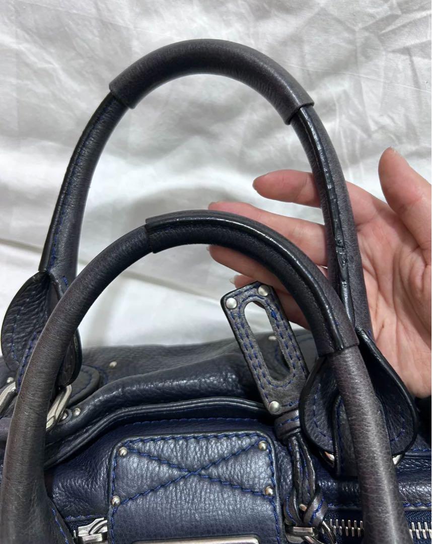 Chloé Mini Paddington, Rare Blue with Silver Hardware