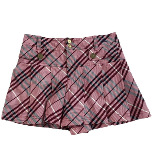 Burberry Iconic Pink Nova Mini Pleated Skirt