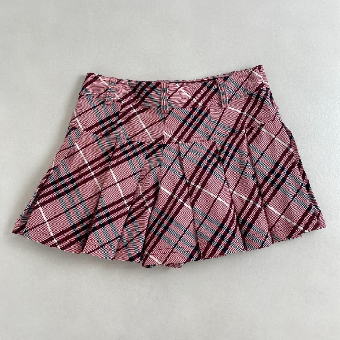 Burberry Iconic Pink Nova Mini Pleated Skirt