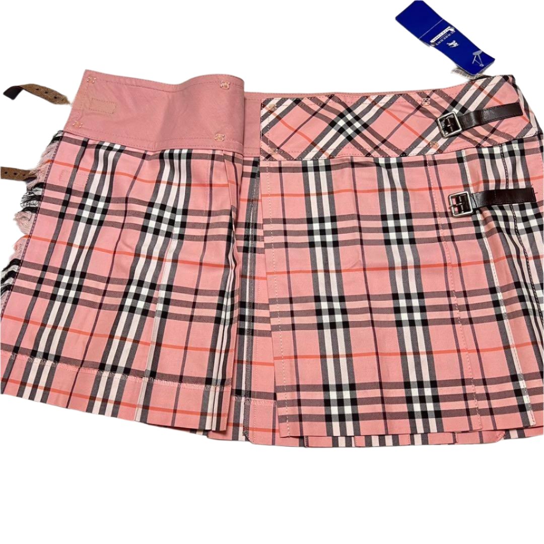 Rare Burberry Barbie Pink Mini Wrap Skirt