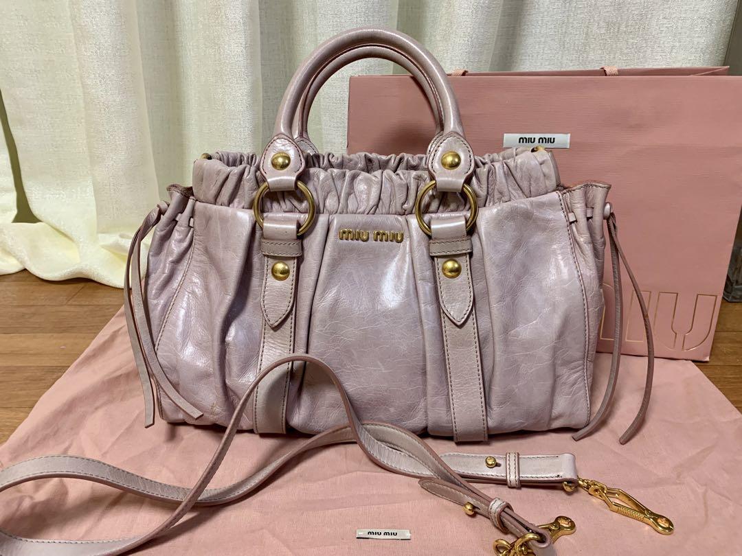 Miu Miu Light Pink Vitello Bag