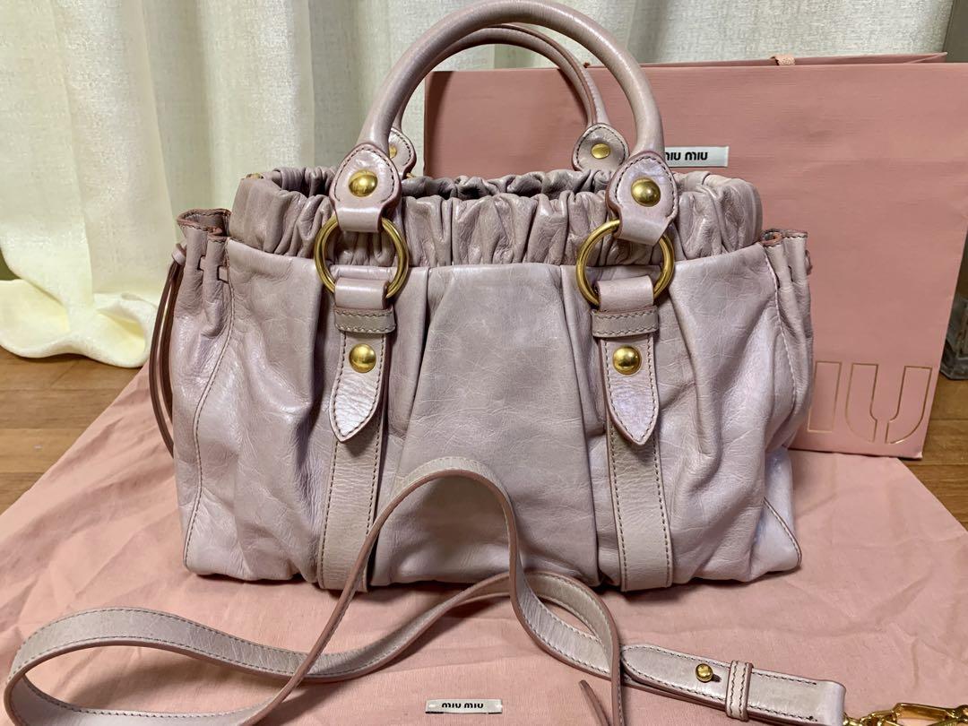 Miu Miu Light Pink Vitello Bag