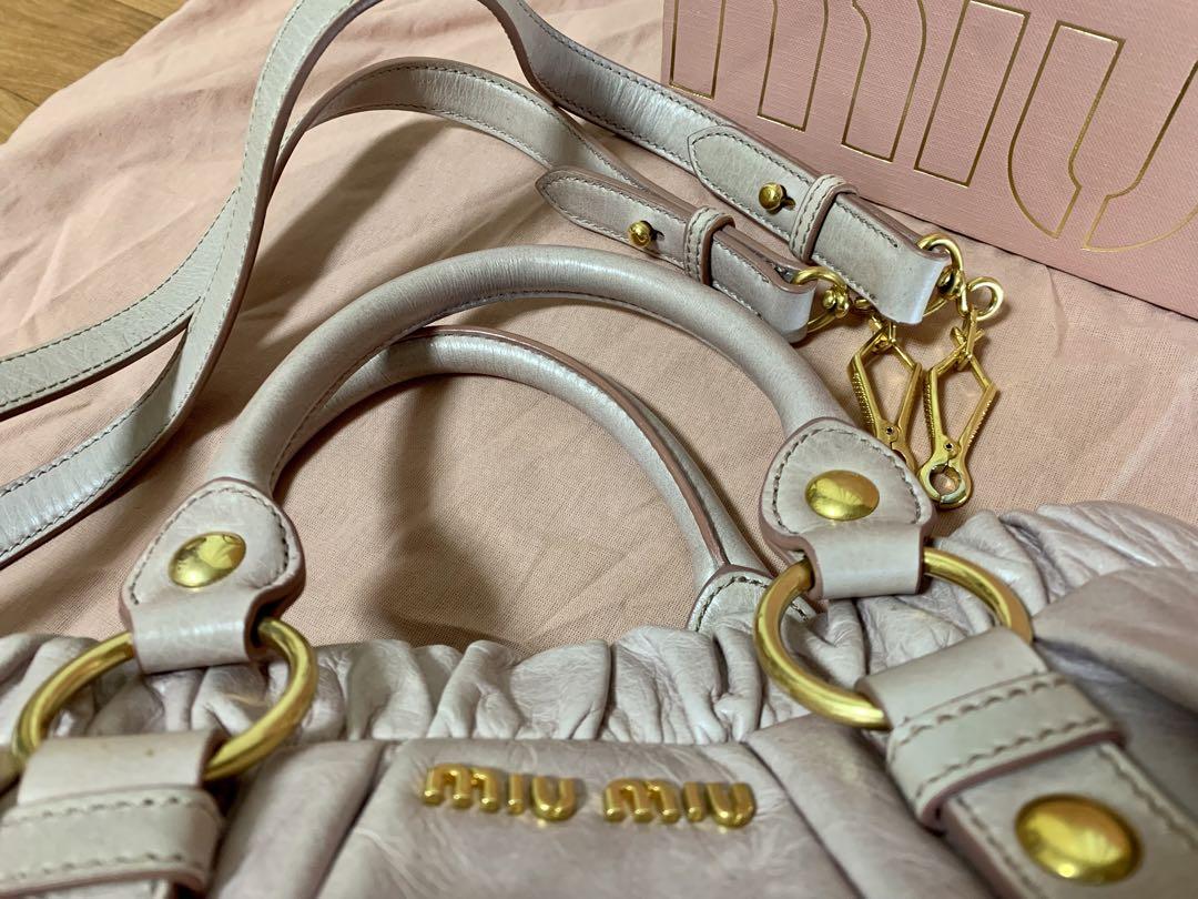 Miu Miu Light Pink Vitello Bag