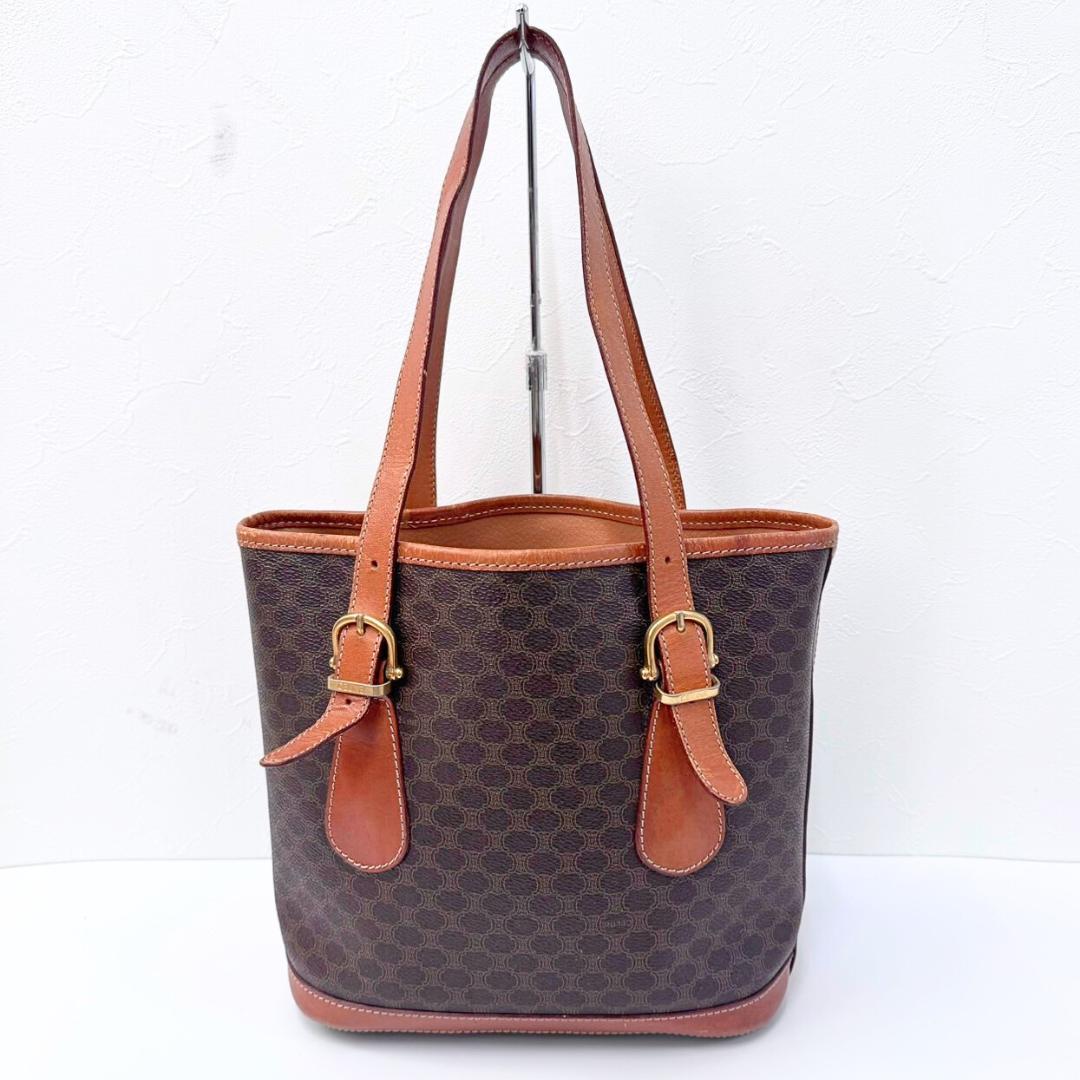 Celine Vintage Brown Leather Tote