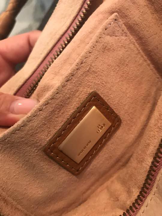 Fendi Suede & Leather Radio Bag