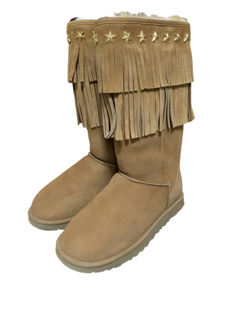 Jimmy Choo x Ugg Boho Star-Studded Fringe Boots (EU 38, US 7)