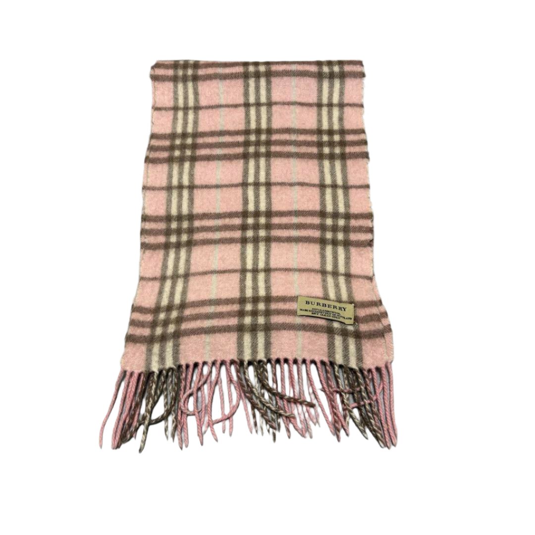 Burberry Classic Plaid Pink Fall Scarf