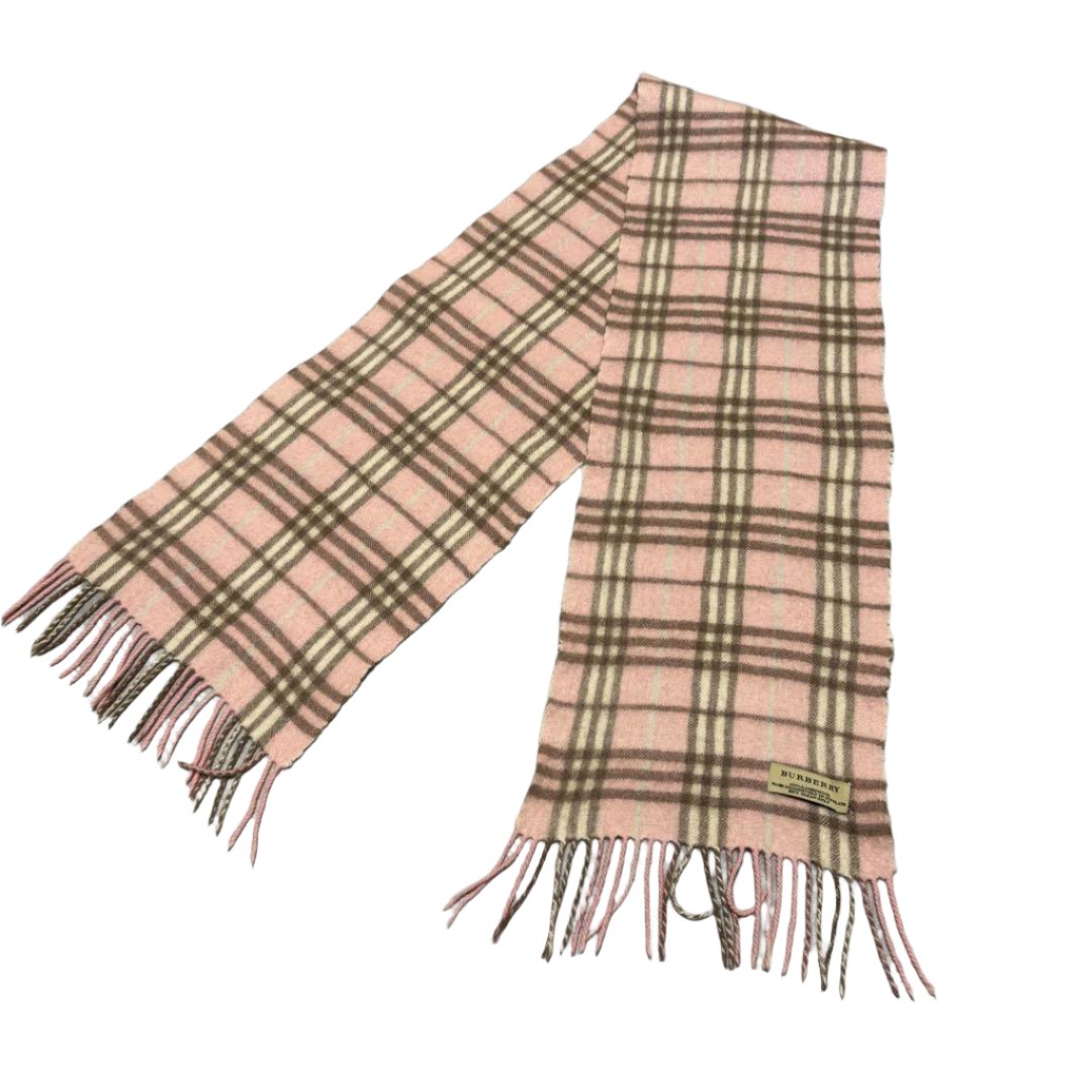 Burberry Classic Plaid Pink Fall Scarf