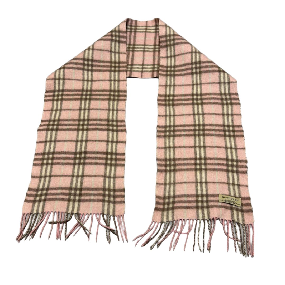 Burberry Classic Plaid Pink Fall Scarf