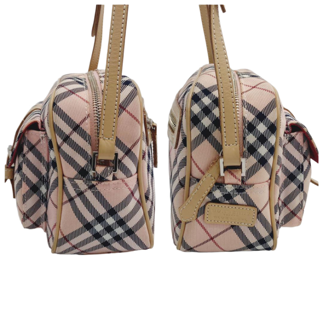 Burberry Pink Nova Check Shoulder Bag