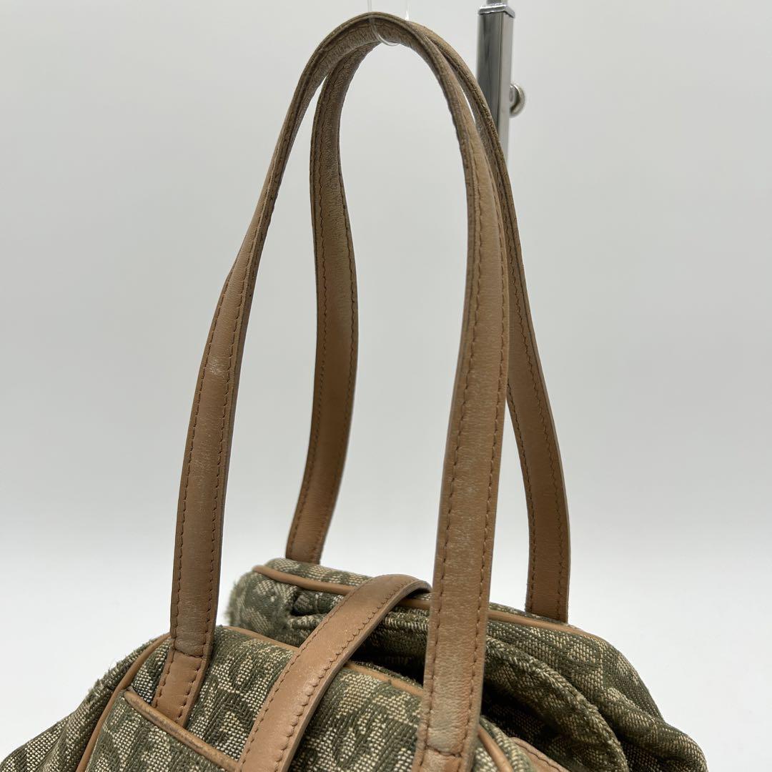 Dior Diorissimo Canvas and Leather Bowler Bag