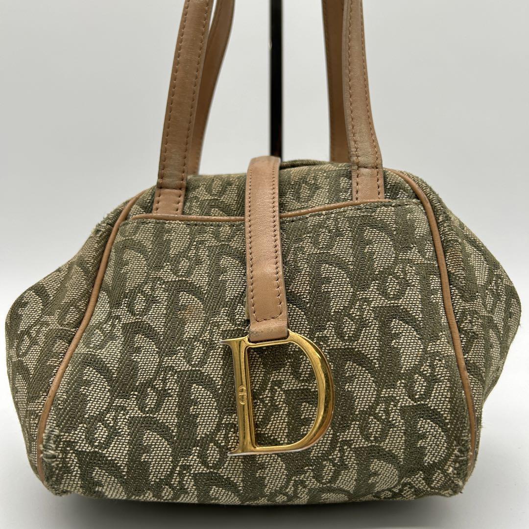 Dior Diorissimo Canvas and Leather Bowler Bag