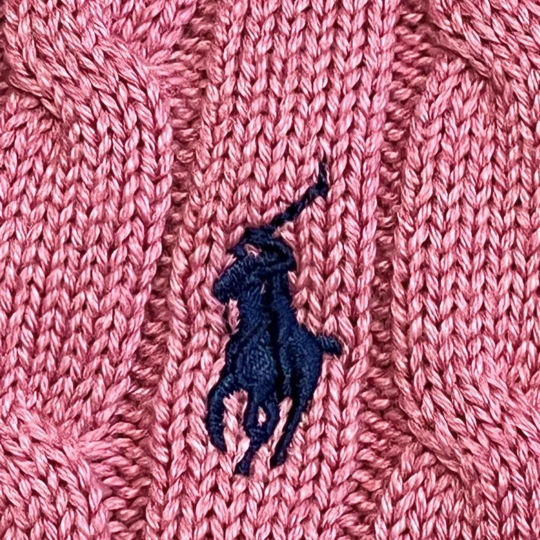 Ralph Lauren Pink Girly Cable Knit Sweater