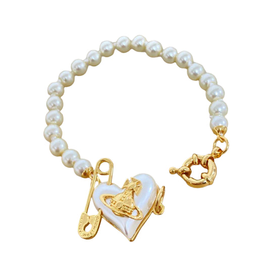 Vivienne Westwood Pearl Bracelet (Gold)