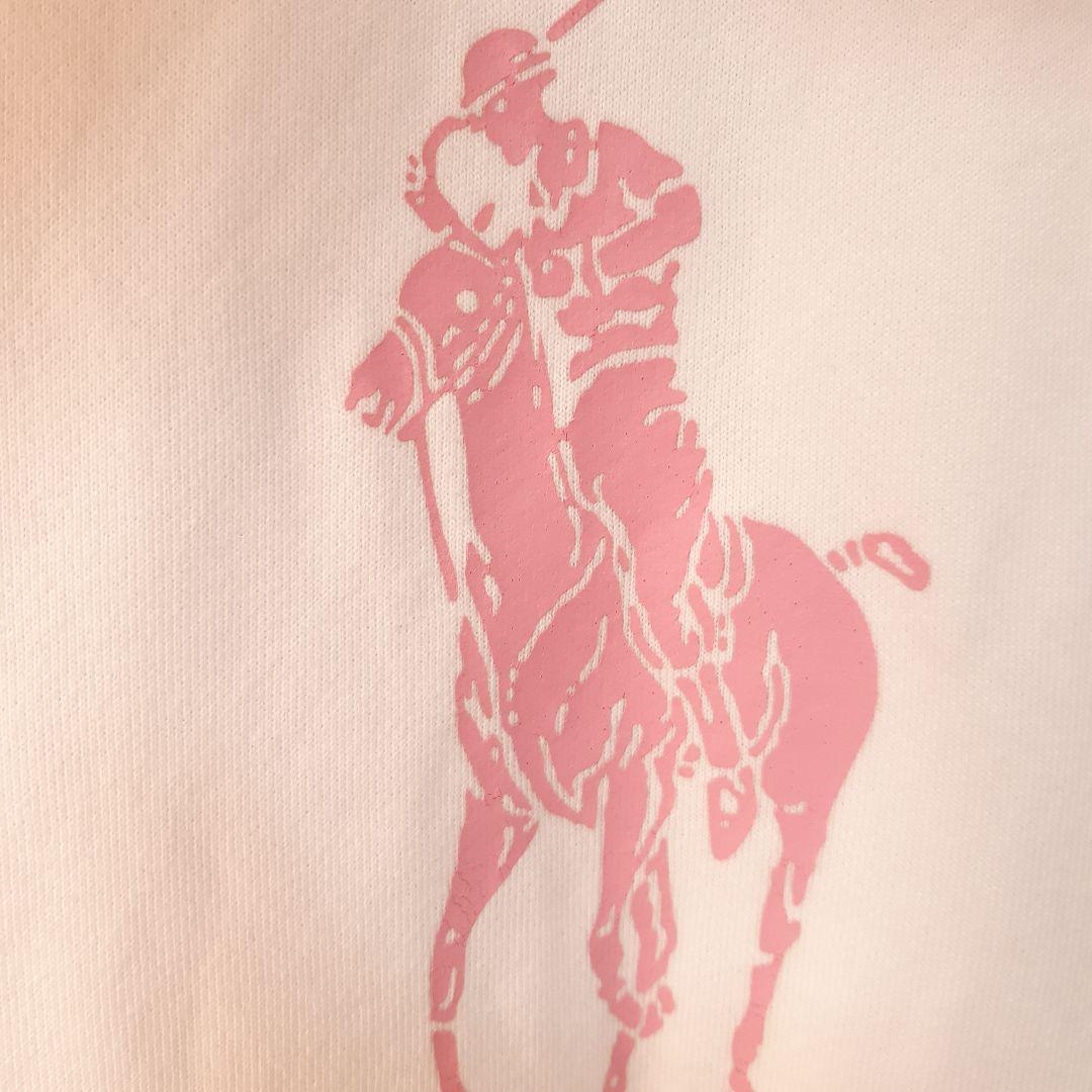 Ralph Lauren White & Pink Zip Up Hoodie