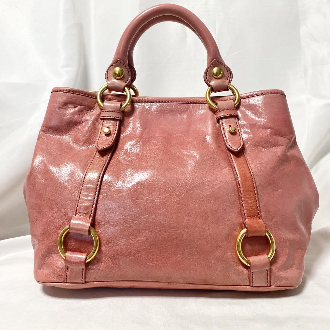 Miu Miu Pink Vitello Lux Bag