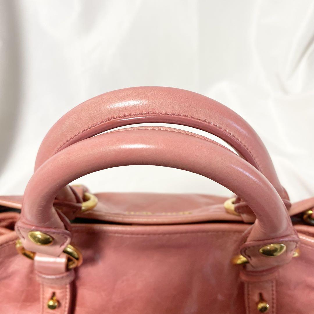 Miu Miu Pink Vitello Lux Bag