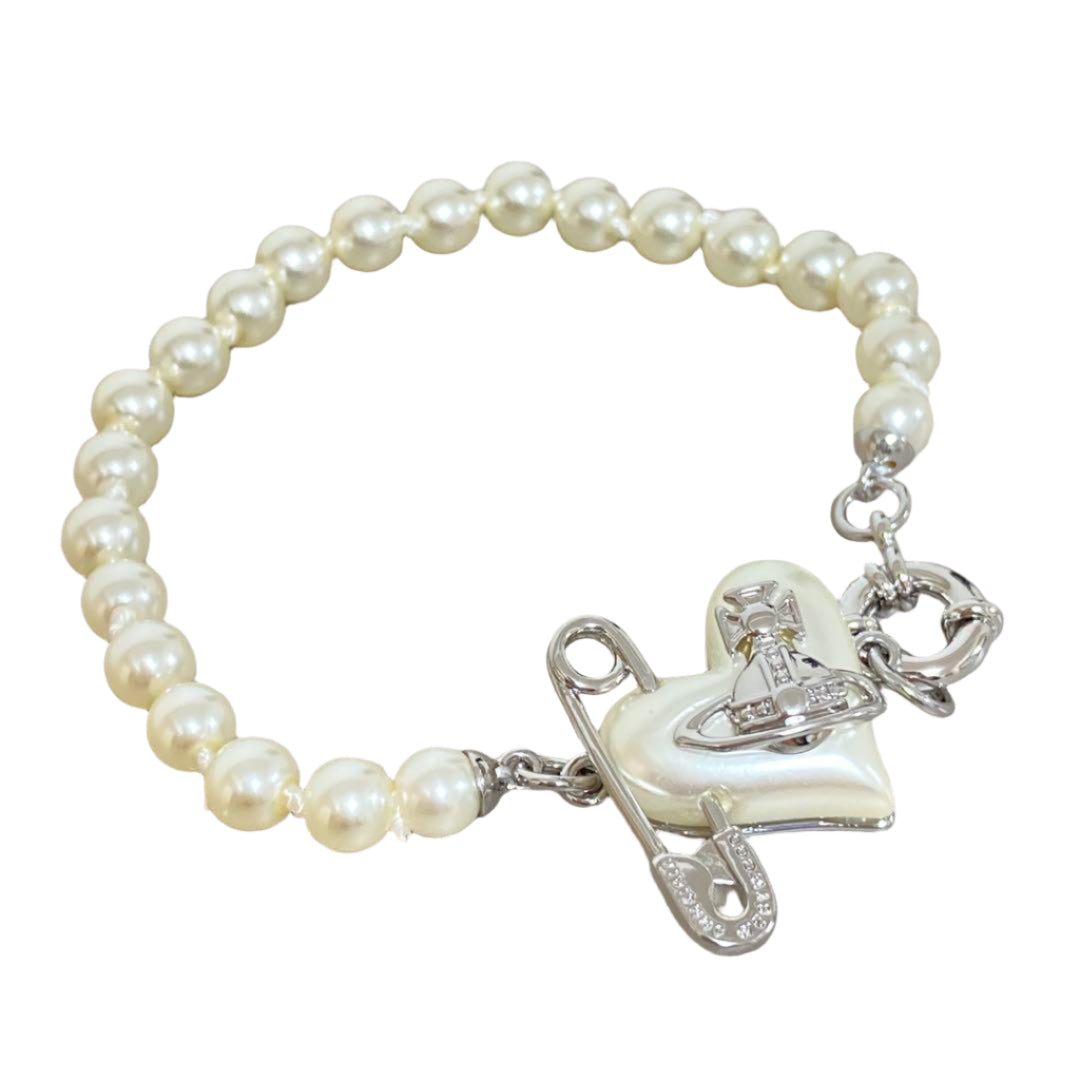 Vivienne Westwood Pearl Bracelet (Silver)