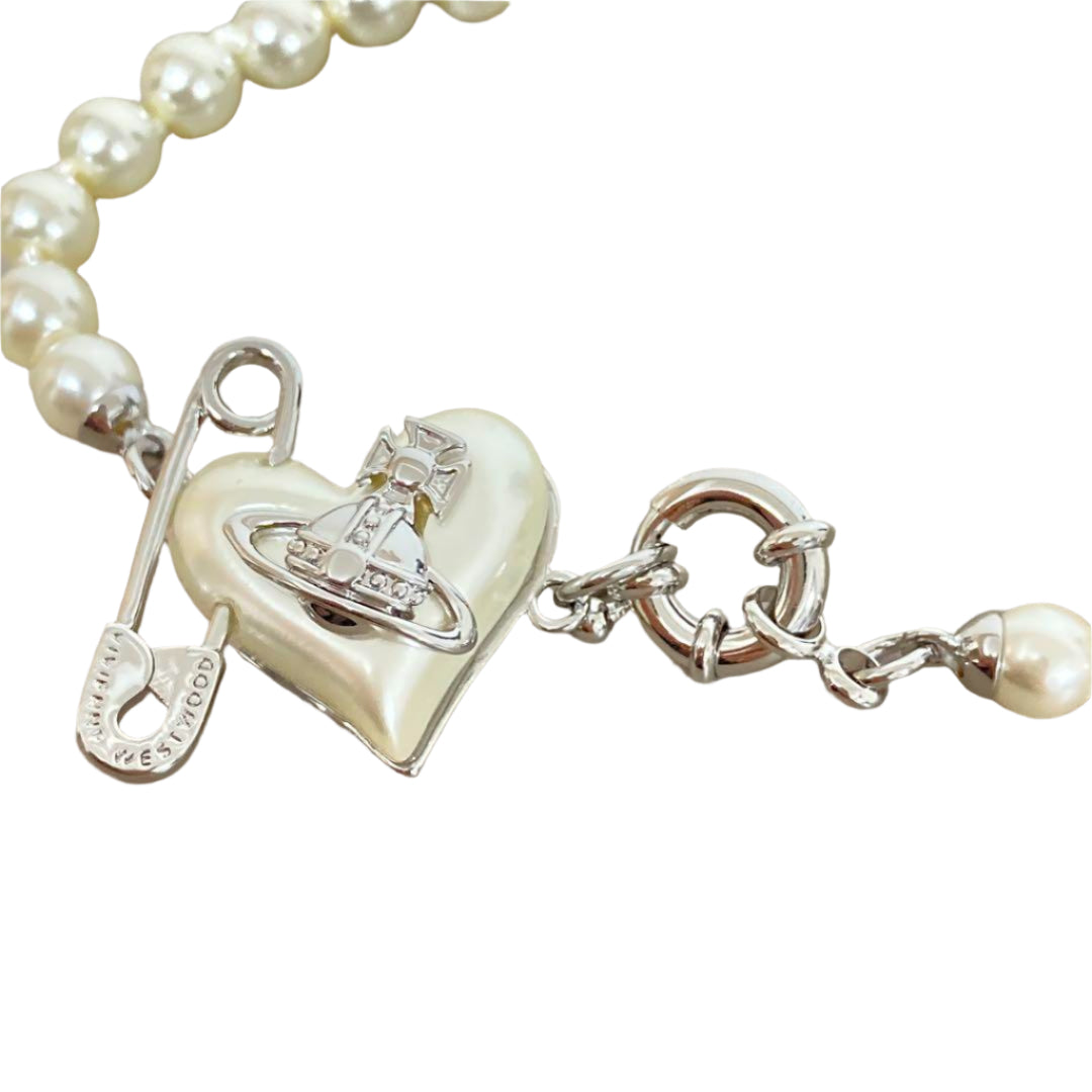 Vivienne Westwood Pearl Bracelet (Silver)