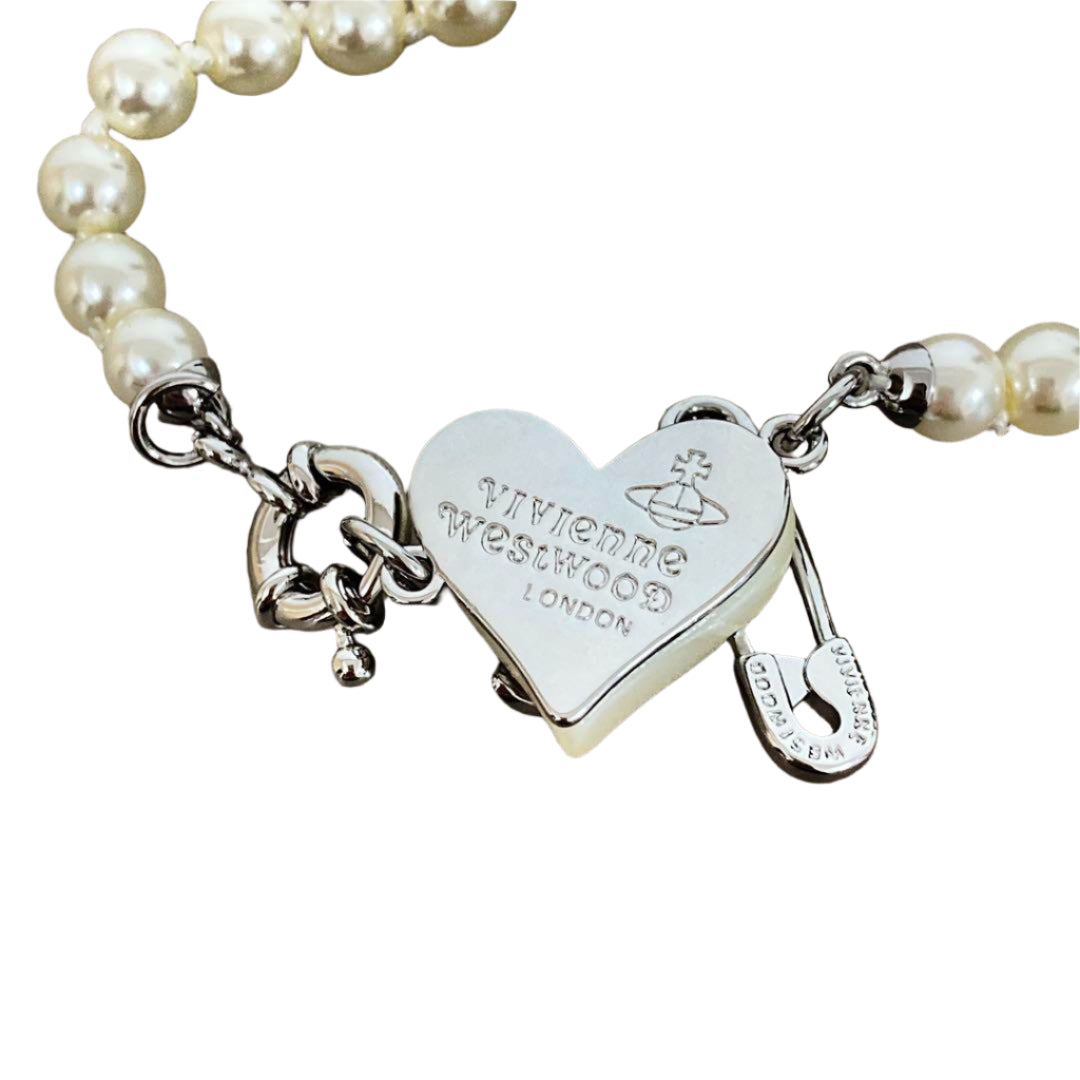 Vivienne Westwood Pearl Bracelet (Silver)