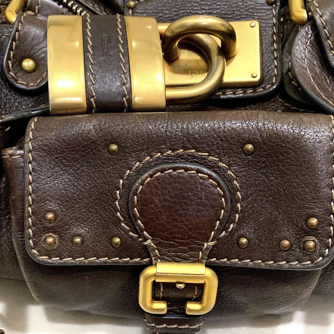 Chloe Chocolate Paddington with Front Pocket