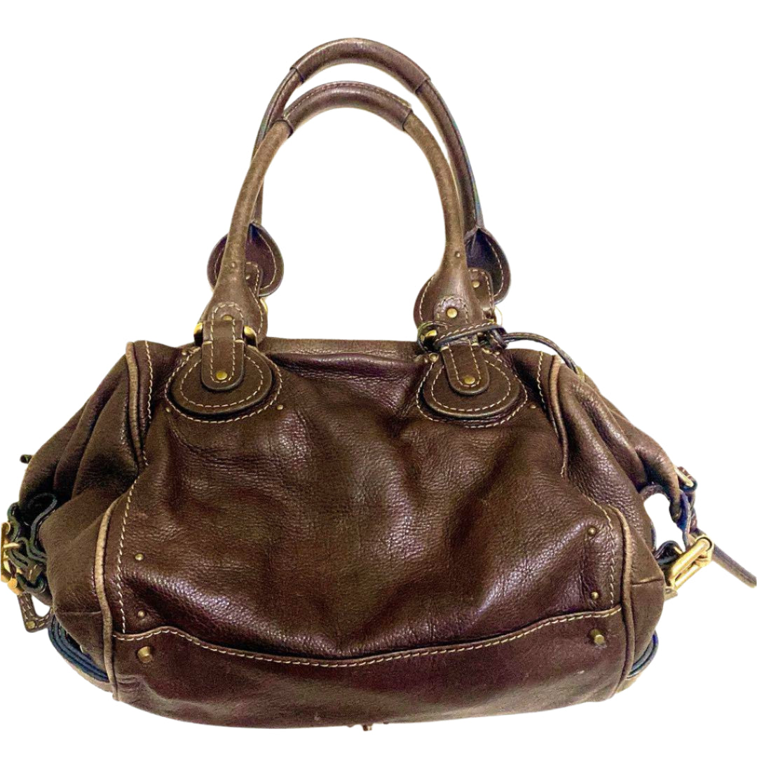 Chloe Chocolate Paddington with Front Pocket