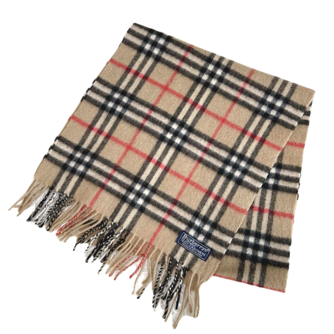 Burberry Cashmere Classic Plaid Scarf