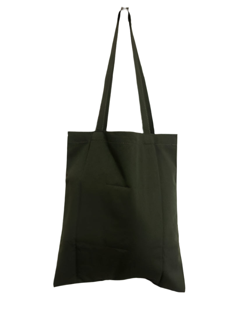 Celine Olive Green Logo Tote Bag