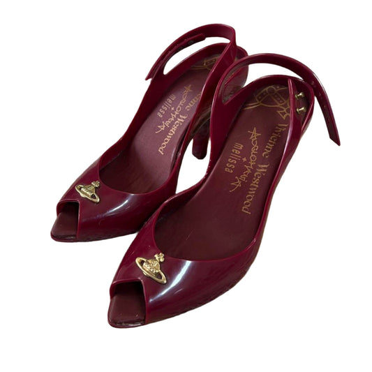 Vivienne Westwood Burgundy Orb Heels (37/6.5)