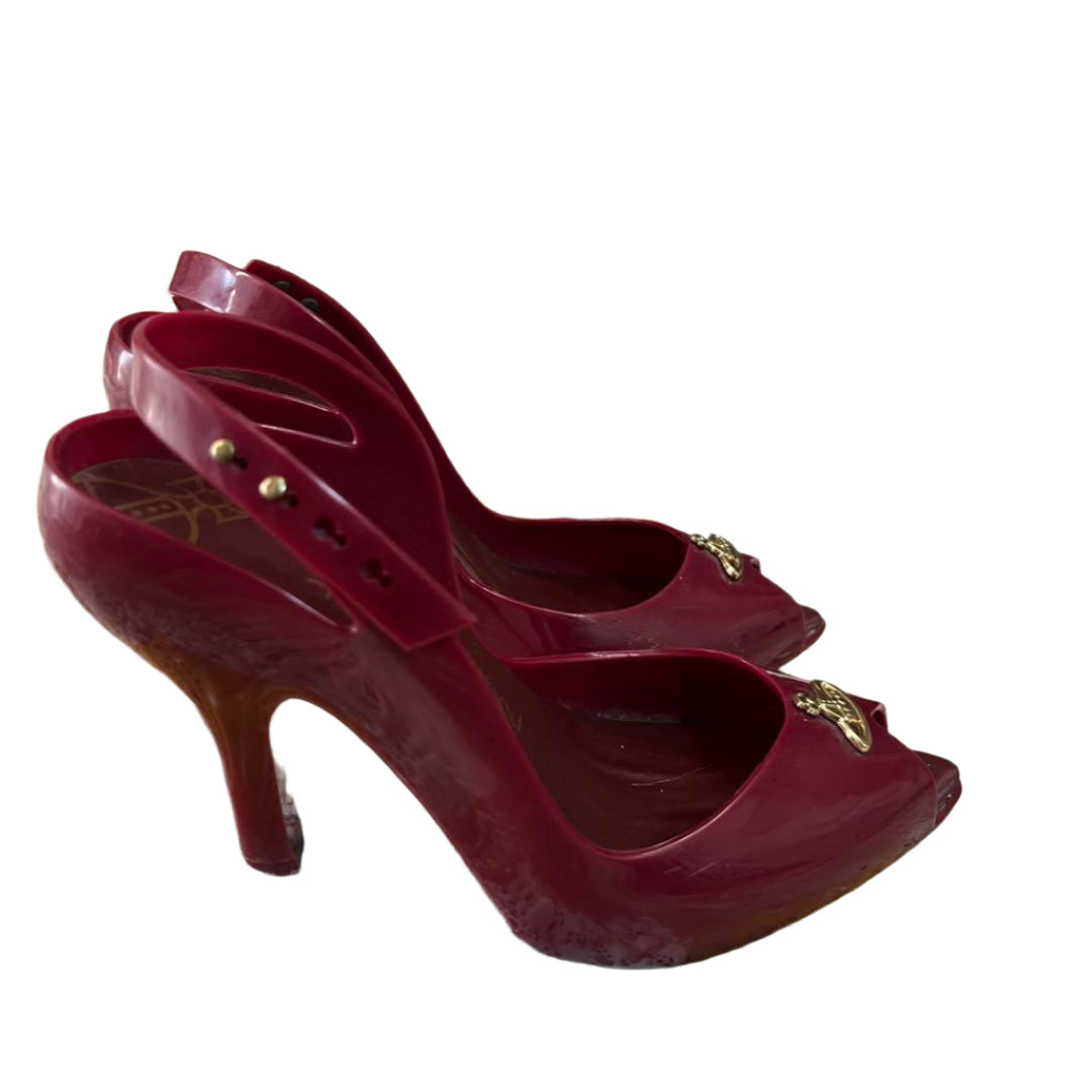 Vivienne Westwood Burgundy Orb Heels (37/6.5)