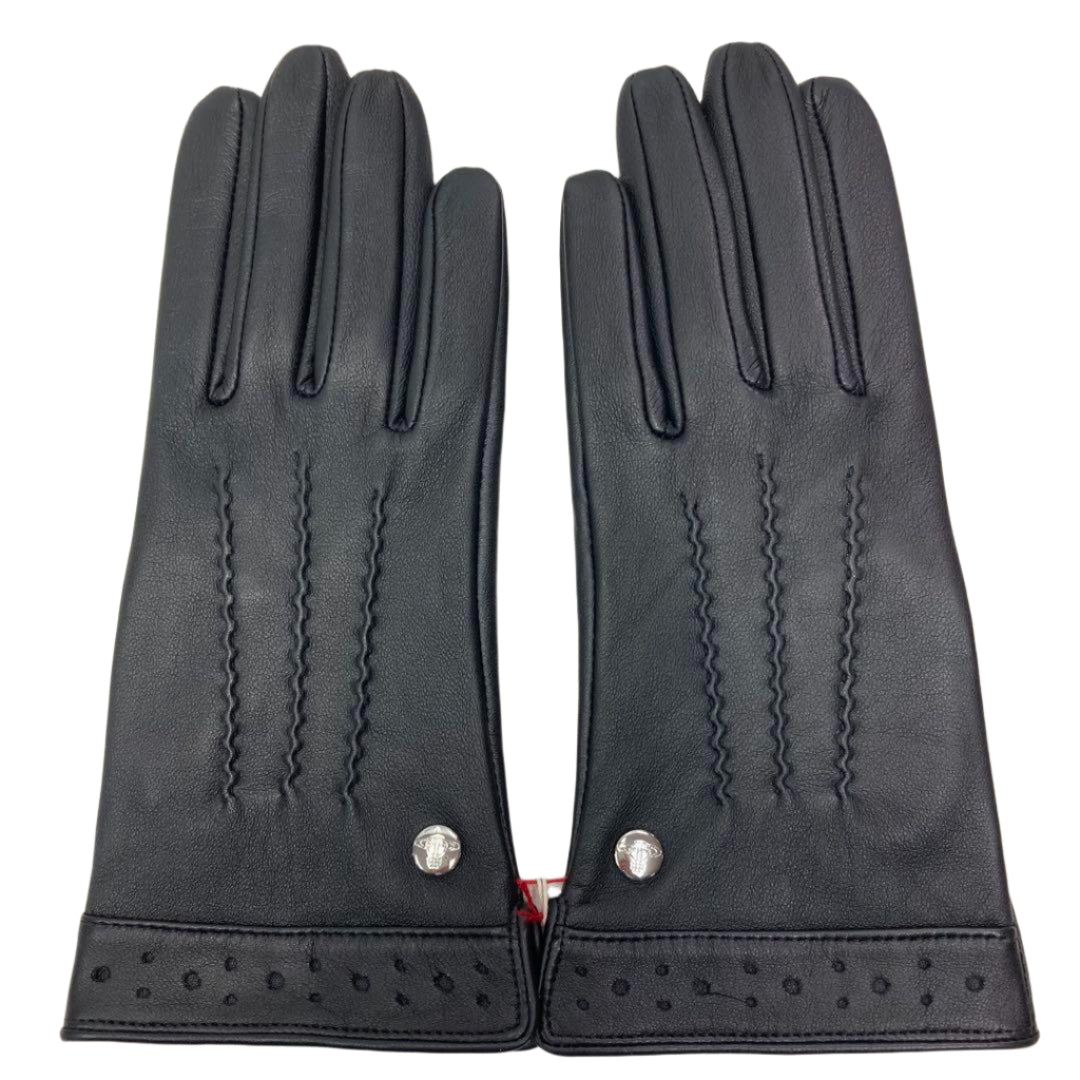 Vivienne Westwood Black Orb Logo Gloves Smartphone Compatible