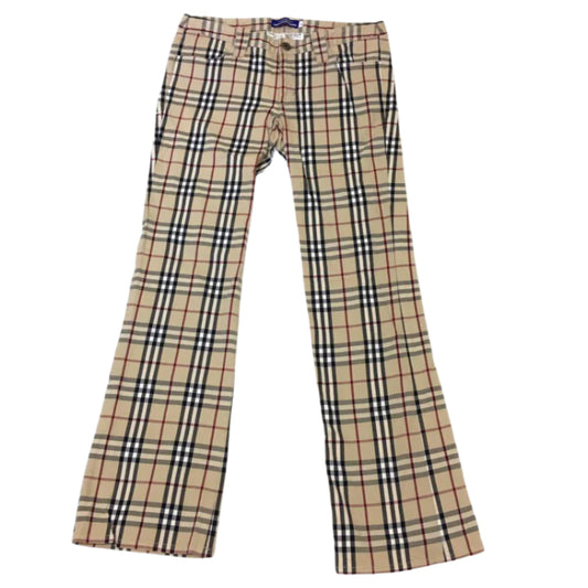 Burberry Nova Check Straight Leg Pants